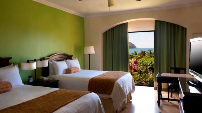 Partial ocean view room at Los Sueños Marriott Ocean & Golf Resort