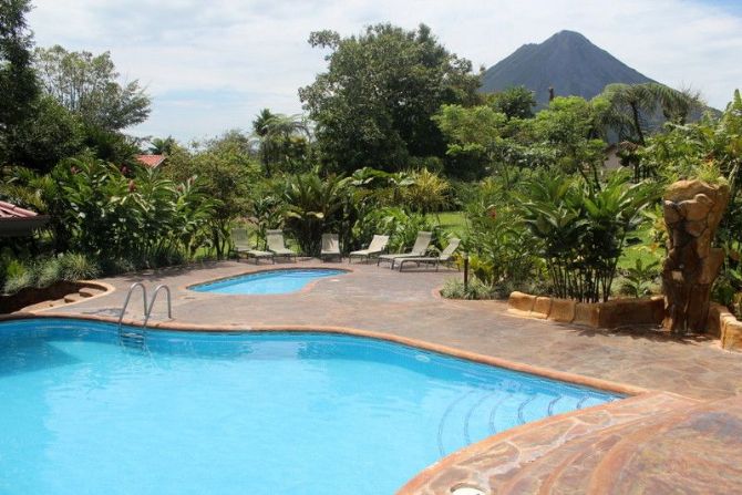 View of Arenal Volcano from Pool