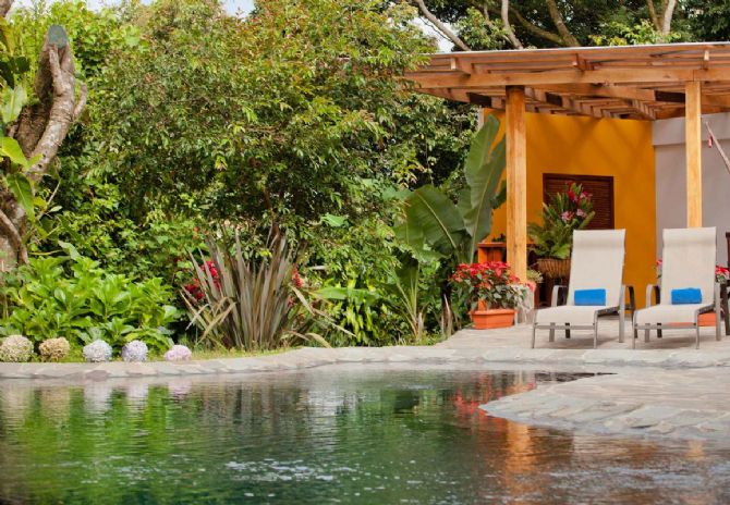 Beautiful Pool & Gardens at Monteverde Lodge & Gardens