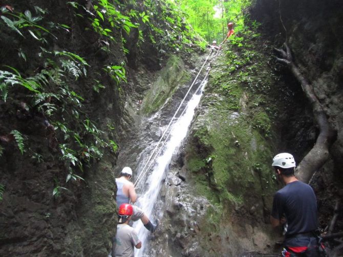 Waterfall Rappelling at Lapa Rios Lodge