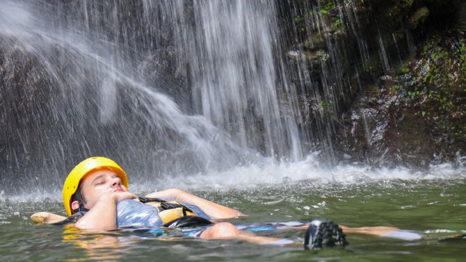 Relaxing in the river