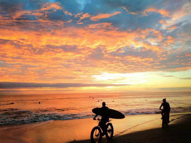 Santa Teresa amazing beach surf sunset