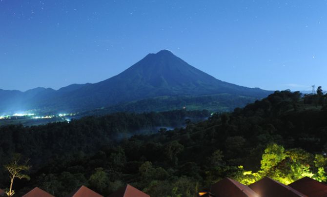 View of Arenal Volcano from The Springs Resort & Spa