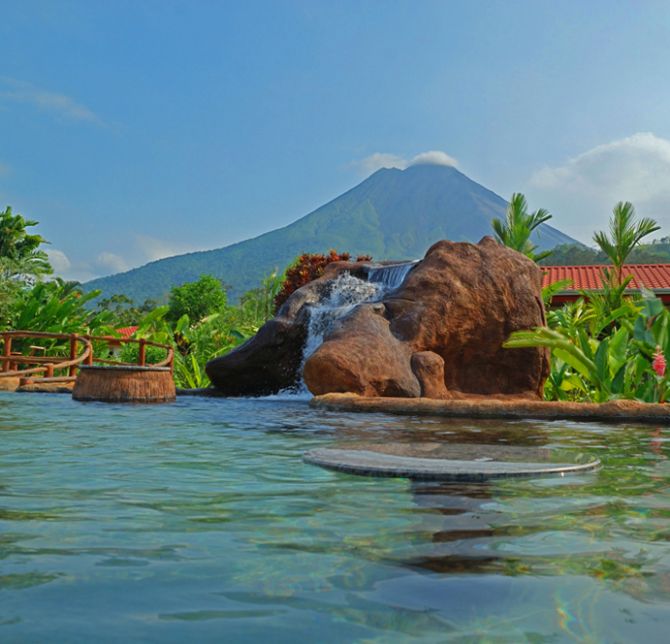 View of Arenal Volcano from Pool