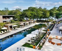 Modern pool at El Mangroove, Marriott Autograph Collection