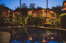 Night pool view at Tambor Tropical Beach Resort