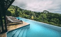 Infinity pool with ocean and jungle views, Tiki Villas Rainforest Lodge & Spa
