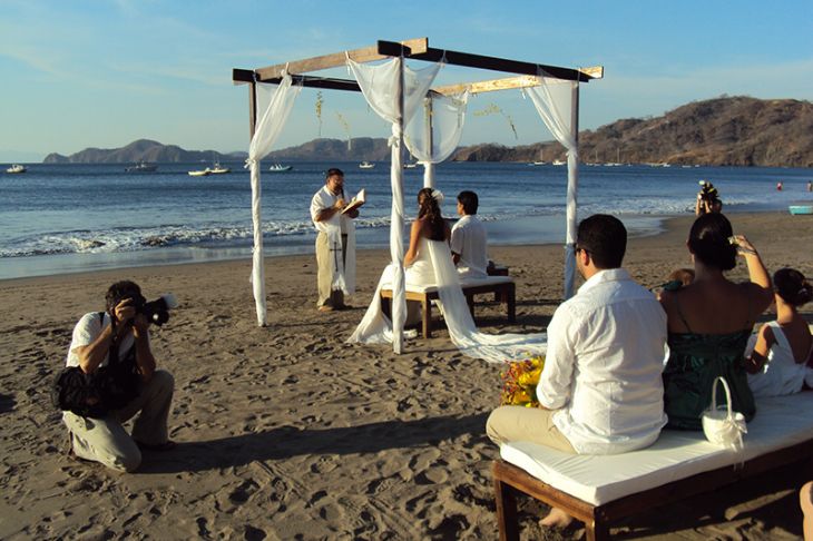 Beautiful beach wedding at Bosque del Mar