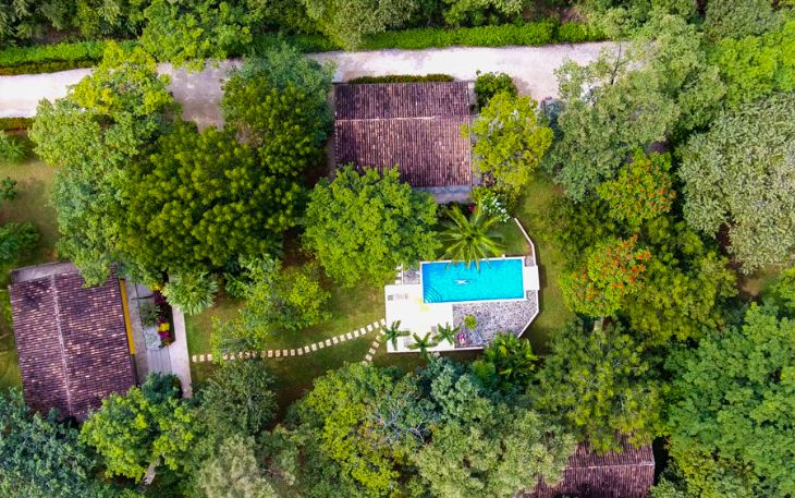 Beautiful gardens at Los nancites