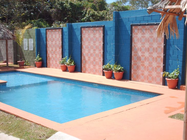 Newly decorated pool at Casa Mana
